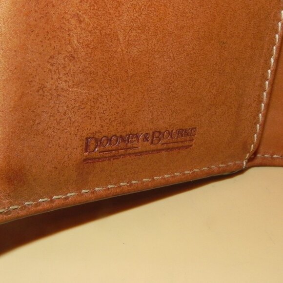 Dooney & Bourke Alto Collection Checkbook Holder Vacchetta Leather Wallet - Picture 6 of 11